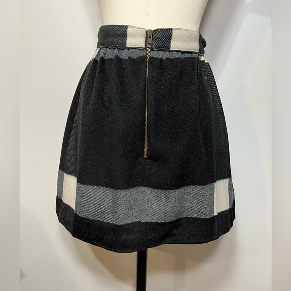 Free People Black and white plaid skirt - Picture 5 of 6